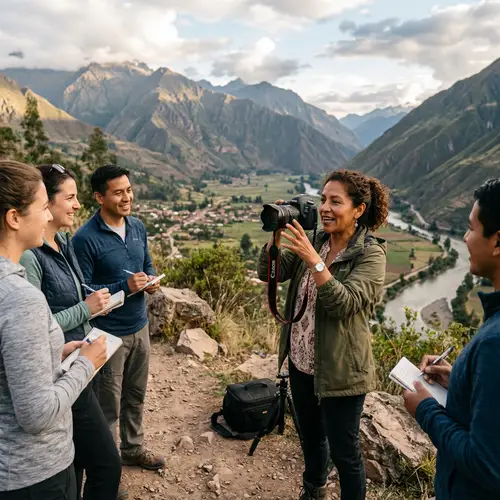 Middle-Aged Hispanic Woman: Teacher & Photographer