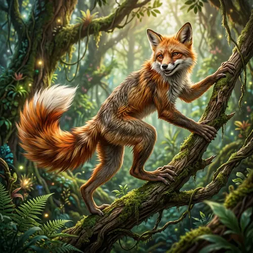 Monkey-Fox Hybrid: Agile & Cunning Creature