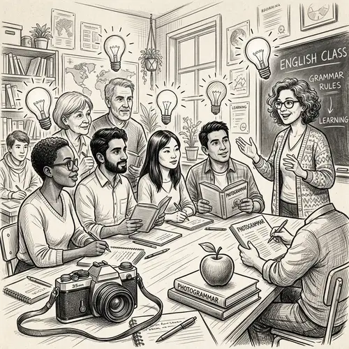 Diverse English Language Teaching Session Sketch