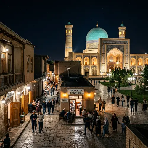 Tashkent Night Life: Hazrati Imam Mosque & Traditional Mahalla
