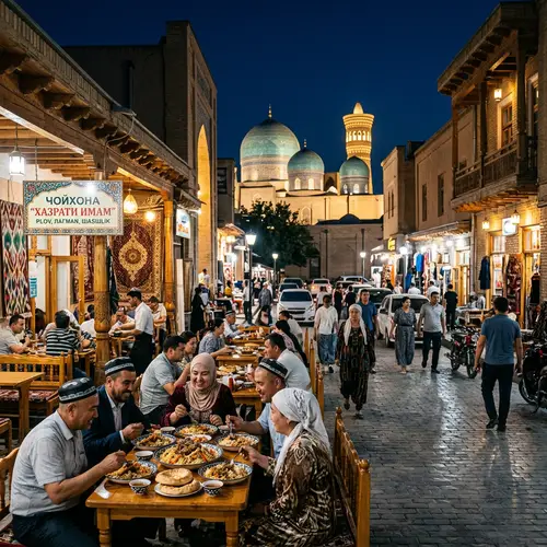 Night Life in Tashkent: Hazrati Imam Mosque & Traditional Mahalla