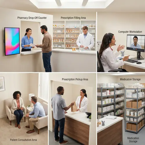 Modern Pharmacy: Patient-Centric Environment with Diverse Staff