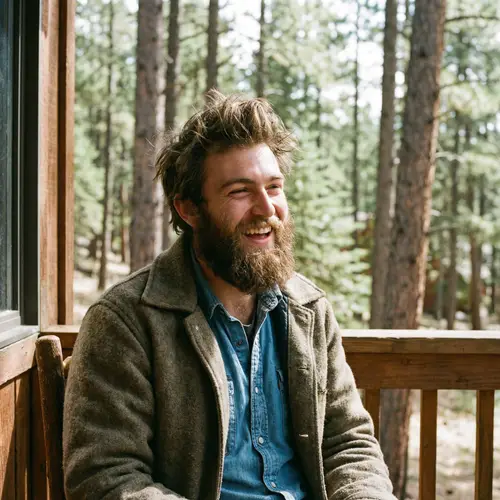 Young Bearded Man Portrait