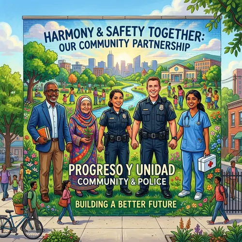 Strengthening Partnership Between Police and Community Mural