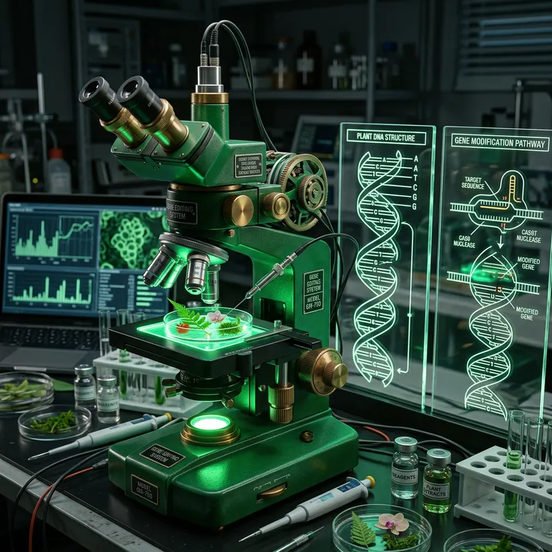 Intricate Green Theme DNA Modification on Plants