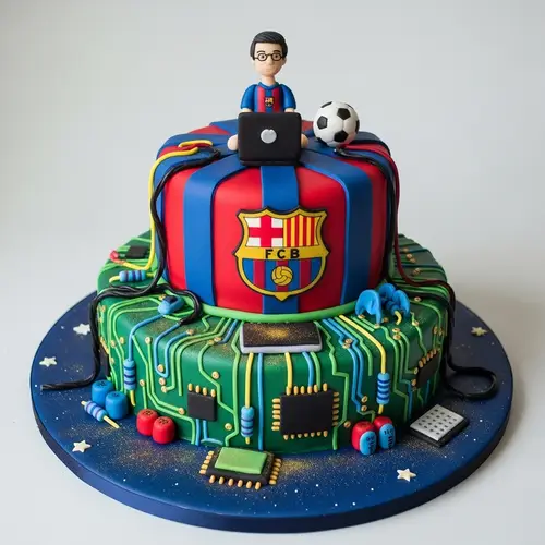 Barcelona-Themed Cake for Dad: A Perfect Treat