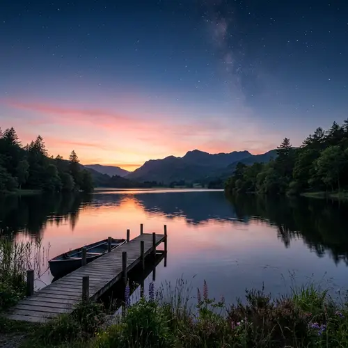 Breathtaking Twilight Sky: A Magical Evening Scene