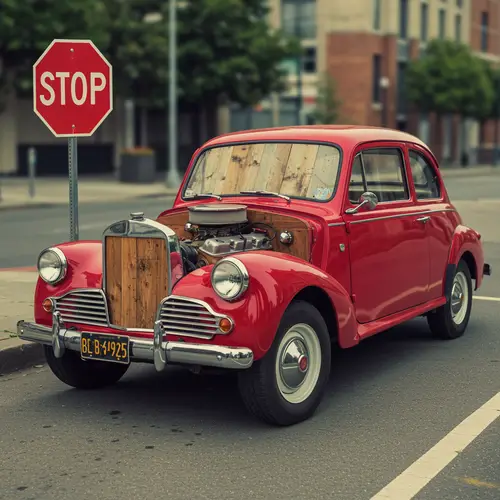 Wooden Crankshaft Symbolizing Clumsiness