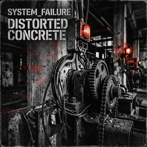 Dark Industrial Techno Album Cover Art