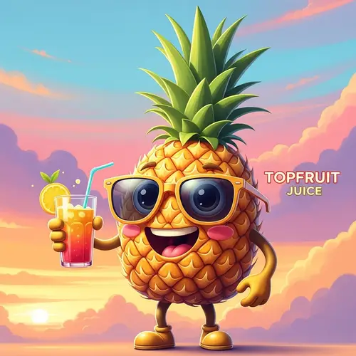 Topfruit Juice Mascot - Refreshing & Fun