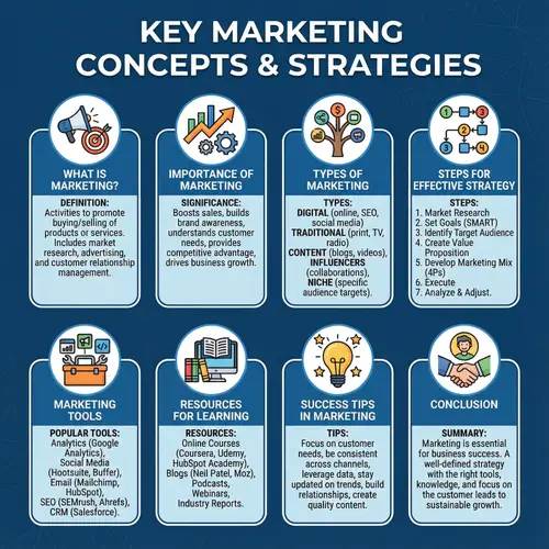 Marketing Concepts & Strategies: Types, Tools, Tips & More