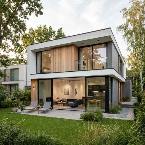 Minimalistic Intermediate Residence | Clean Lines & Functional Design