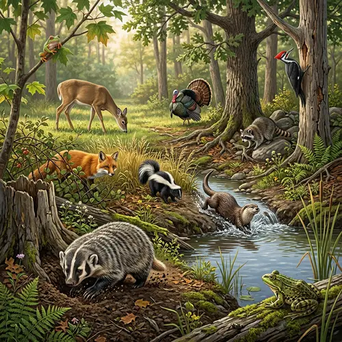 Wildlife Encounter: American Badger, Deer, Red Fox & More