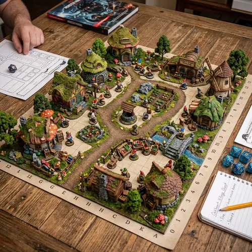 Gnome Village for DND Table Game