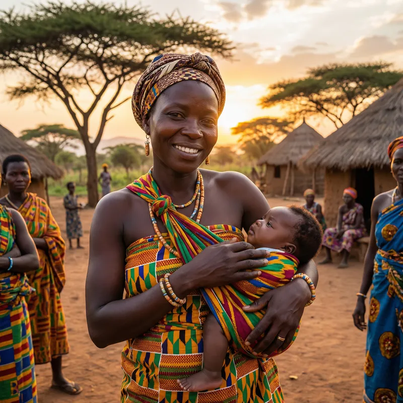 African Mother and Child: A Cultural Embrace