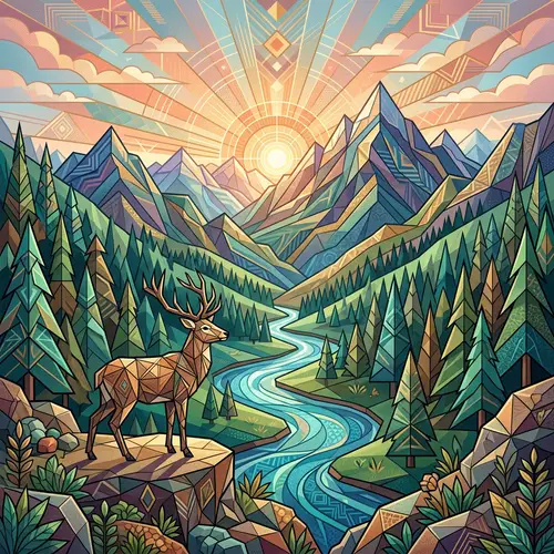 Nature Geometric Art: Beauty in Geometry