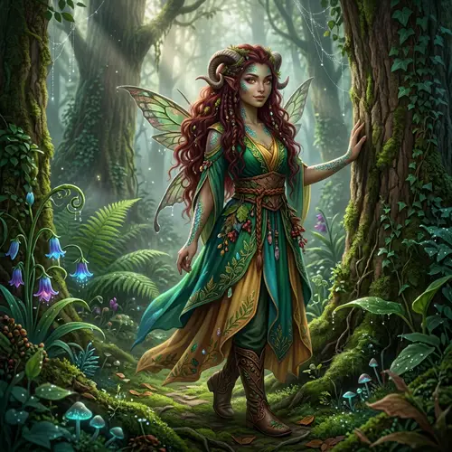 Enchanting Fantastical Creature in Mystical Forest