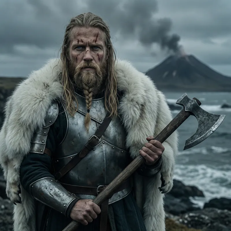 Mighty Norse Warrior with Piercing Blue Eyes and Battered Visage | Mythic Saga on Tempest Coast Mighty Norse Warrior with Piercing Blue Eyes and Battered Visage | Mythic Saga on Tempest Coast