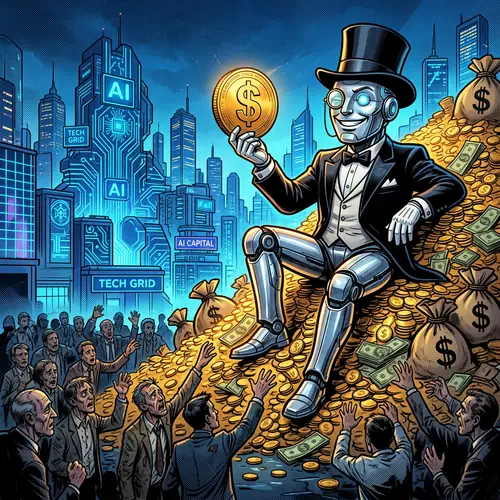 The Rise of AI: A Satirical Caricature