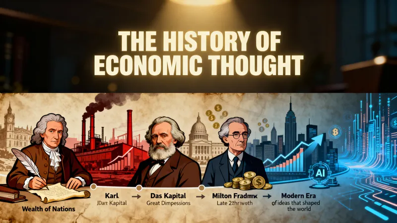 The History of Economic Thought - Illustrated Timelines