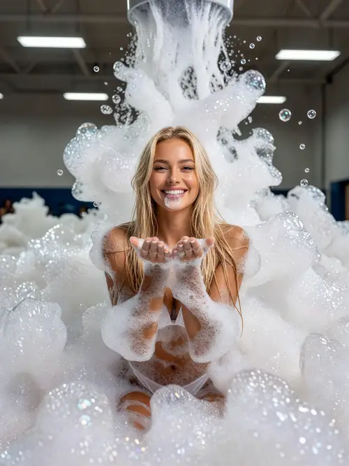Foam Party Photoshoot: Fun & Flirty Vibes