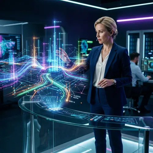 Futuristic Digital Landscape Analysis | Tech-Savvy Manager