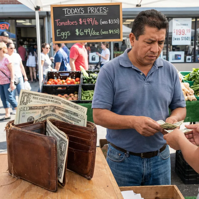 Illustrating Inflation: Wallet Overflowing | Spending Wisely