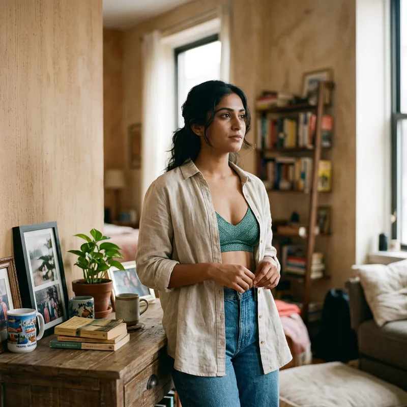 Stylish Woman in Elegant Bra | Empowering Posture