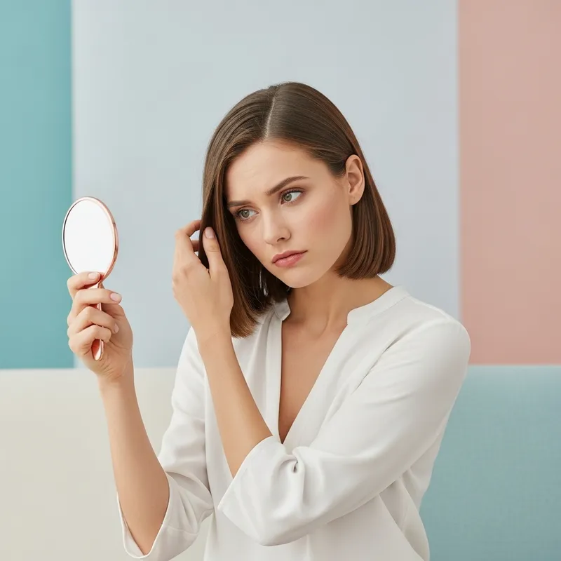 Woman Holding Mirror: A Moment of Reflection
