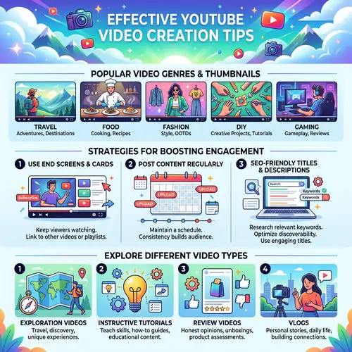 YouTube Video Creation Tips: Thumbnails, Engagement, Content