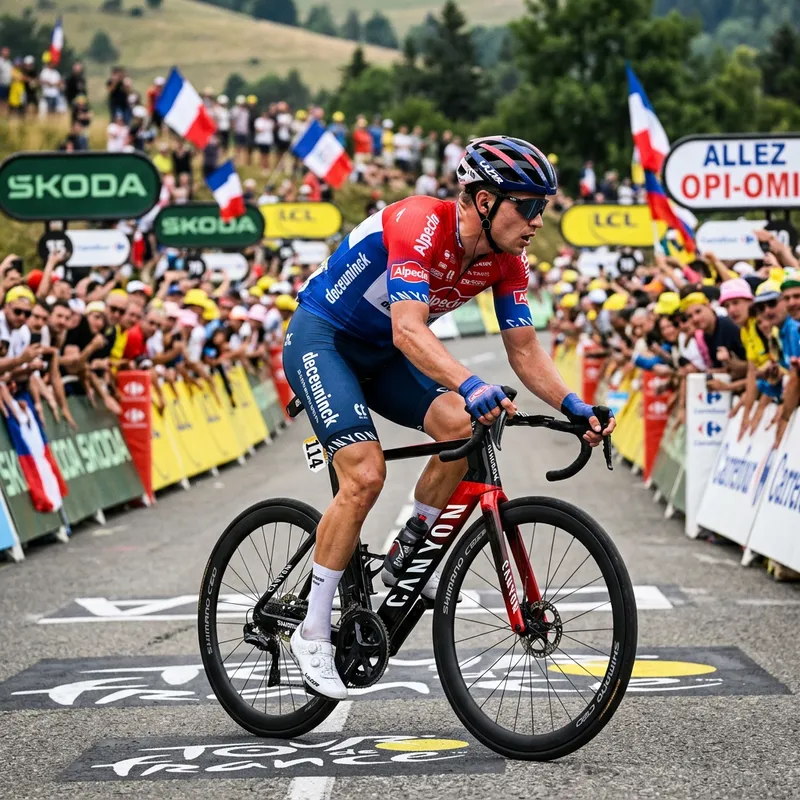 Realism Bicycle Portrait in Tour de France Theme