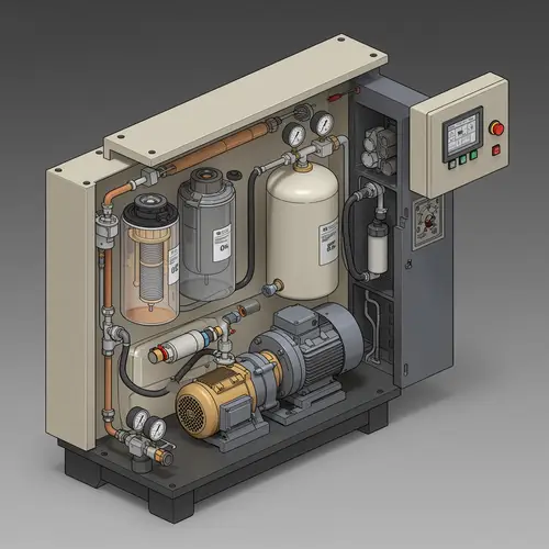3D Model of Hydraulic Oil Filtration Machine