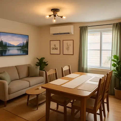 Cozy Home Atmosphere with Wall-Mounted AC