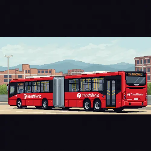 Pixel Art of Bogotá Transmilenio