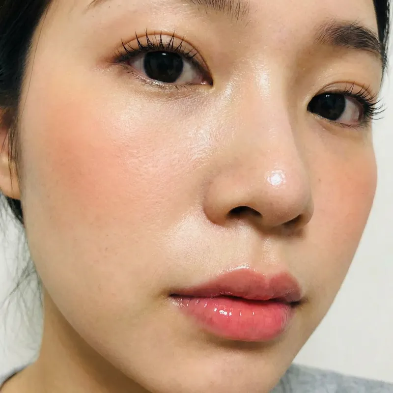 Radiant Black Eyes with Long Lashes and Glowing Cheeks