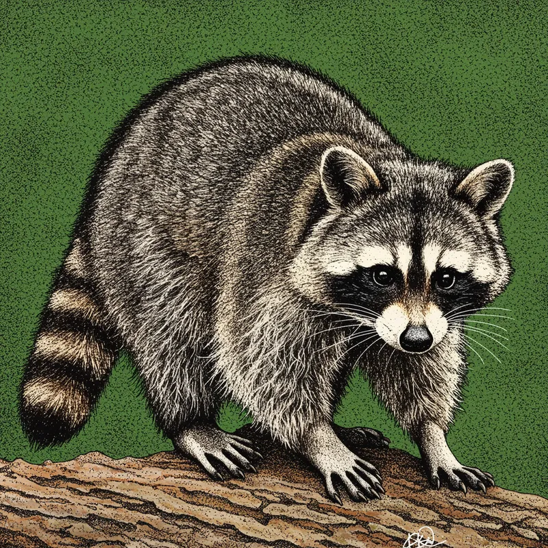 Raccoon Dot Art: Unique Pixel Designs Raccoon Dot Art: Unique Pixel Designs