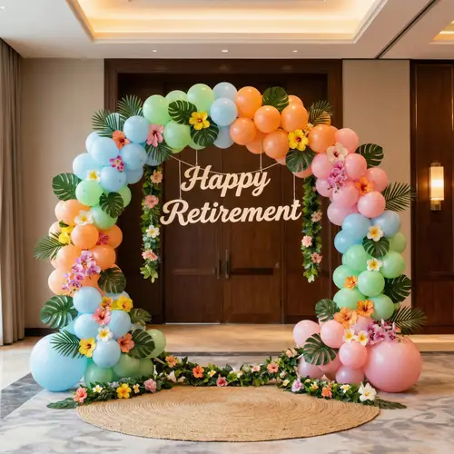 Elegant Hawaiian Retirement Party Decorations