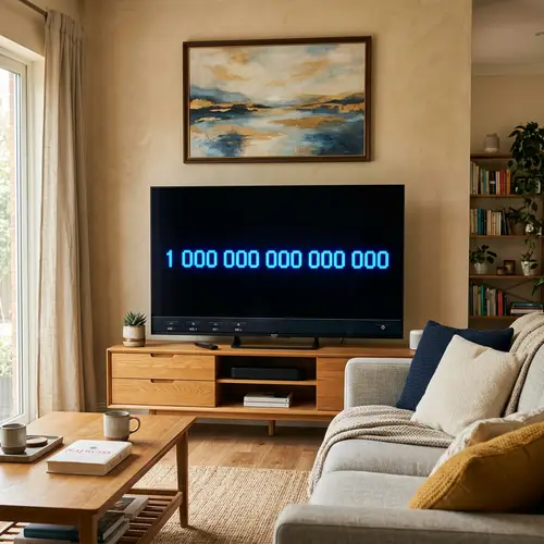 Modern TV with 1 Quadrillion Display - Stylish Design