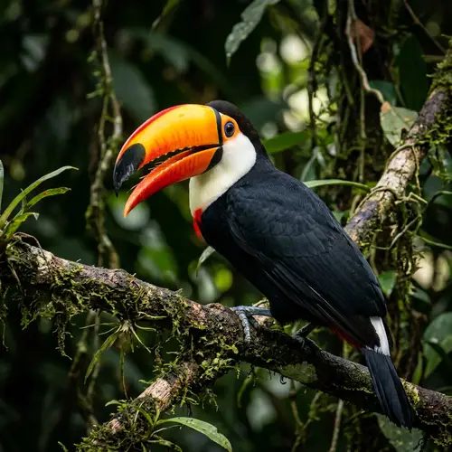 Fierce Looking Toucan Bird - Nature's Bold Beauty