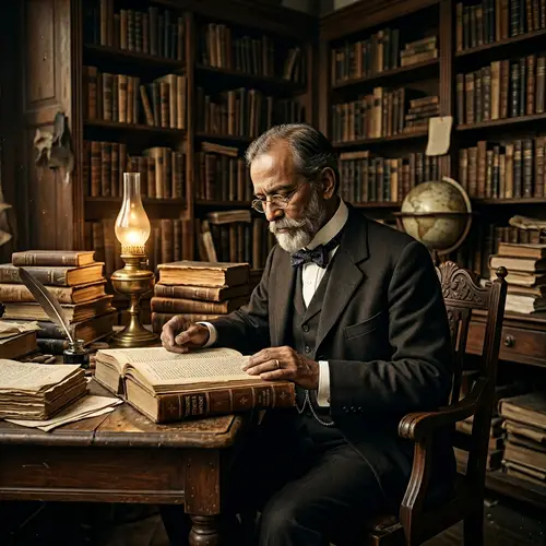 Enlightened Scholar: Jose Rizal Surrounded by Books