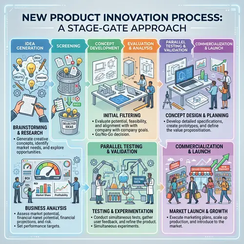 New Product Innovation Process Stage Gates Pamphlet