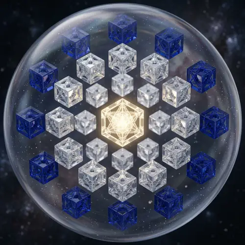 Metatron's Cube Sphere - Sacred Geometry Art