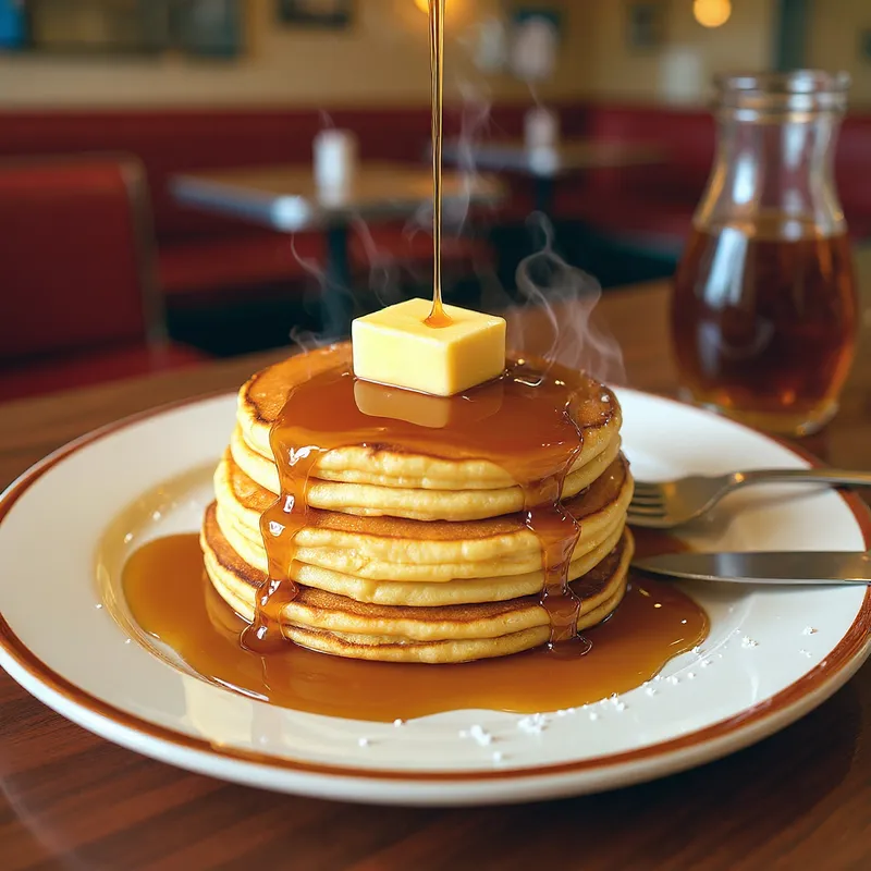 Delicious Buttermilk Pancakes at Retro Diner