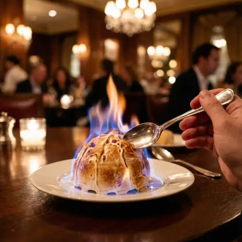 Cinematic Baked Alaska: A Luxurious Dessert Experience