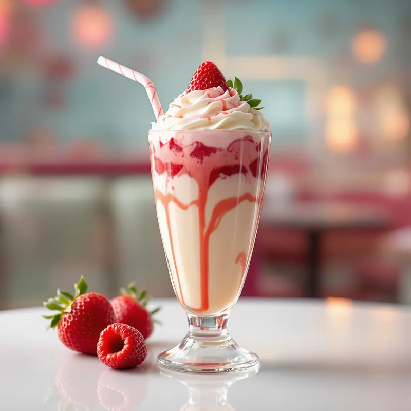 Delicious Strawberry Vanilla Milkshake Recipe