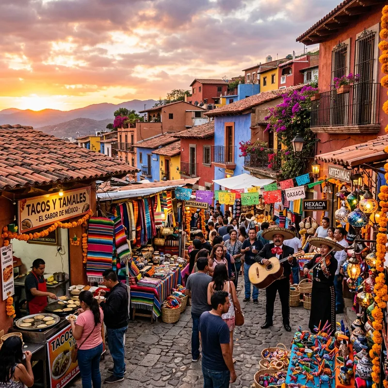 Vibrant Mexico: Market, Street Food & Mariachi Band