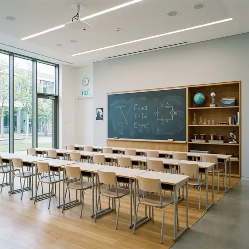 Minimalist Physics Classroom Design Ideas