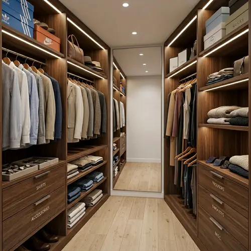 Modern 3D Walk-In Wardrobe Design Ideas