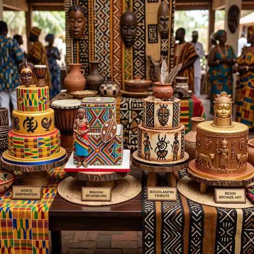 African Traditional Art Cakes Collection