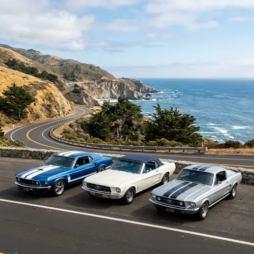 Mustang Colors: Blue, White & Silver Combinations